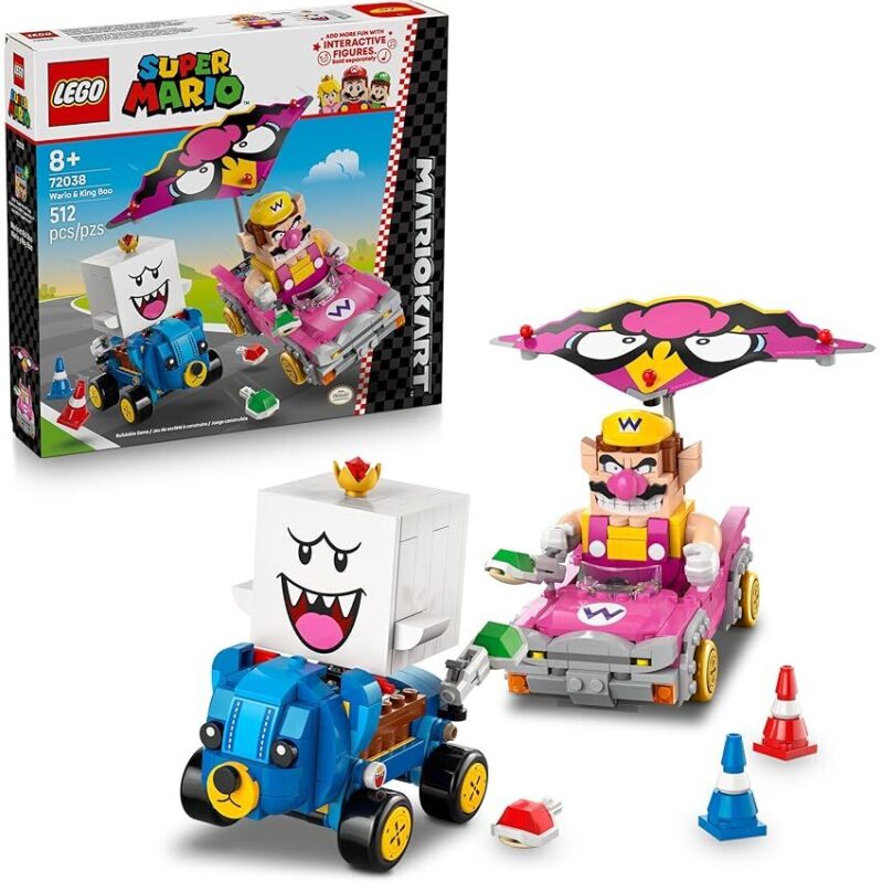 512pc LEGO Super Mario: Mario Kart Wario & King Boo Building Toy