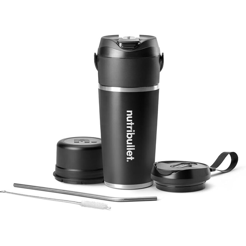 Nutribullet Flip Portable Blender with Insulated Cup, Cordless - Perfect for On-the-Go Smoothies