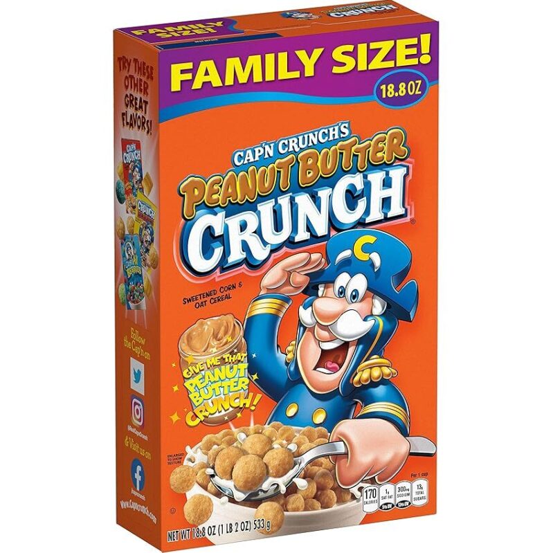 Family Size Cap'n Crunch Peanut Butter Crunch Cereal - 18.8oz
