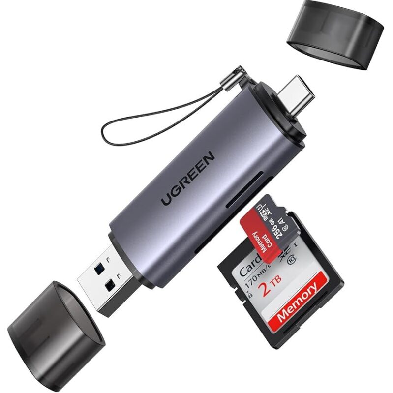 UGREEN 2-in-1 USB C & USB 3.0 SD Card Reader - Dual Interface SD Card Reader for All Devices