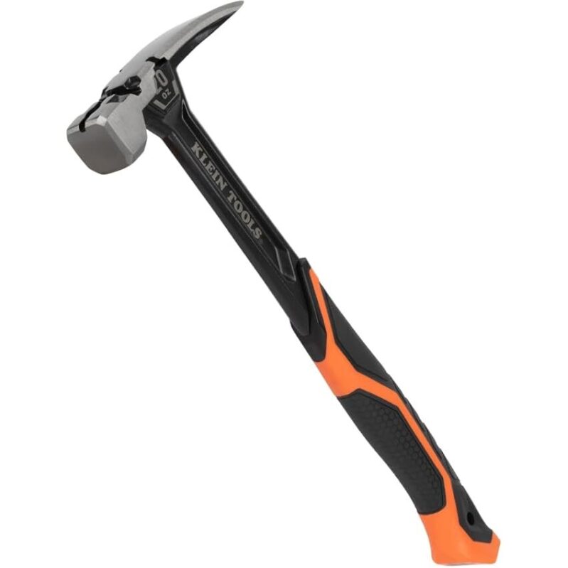 Klein Tools H80920S Smooth Face Framing Hammer 20oz - Efficient Nail Driving