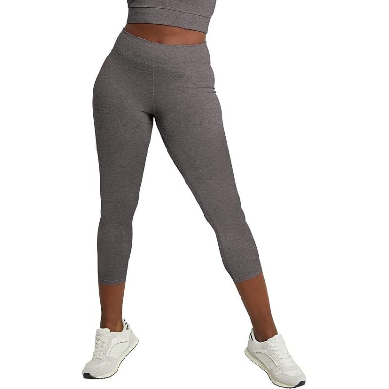 Hanes Women's Stretch Cotton-Spandex Capri Leggings - Ultimate Comfort and Style
