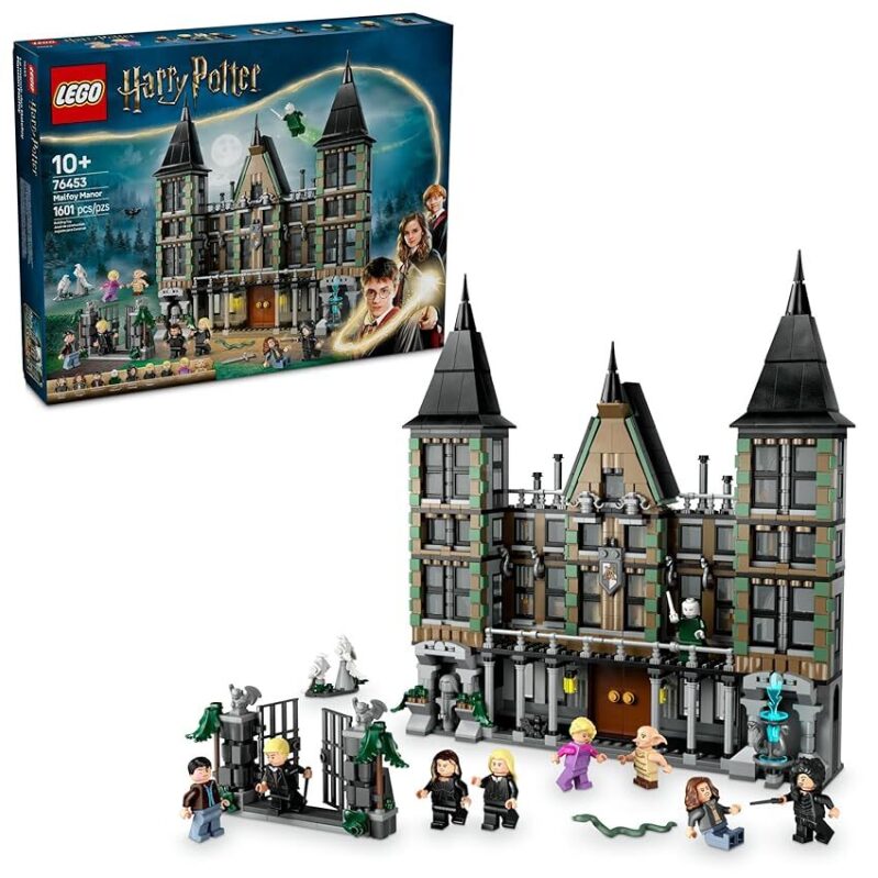 LEGO Harry Potter Malfoy Manor Building Set - 1601pcs - Ideal for Wizarding World Fans