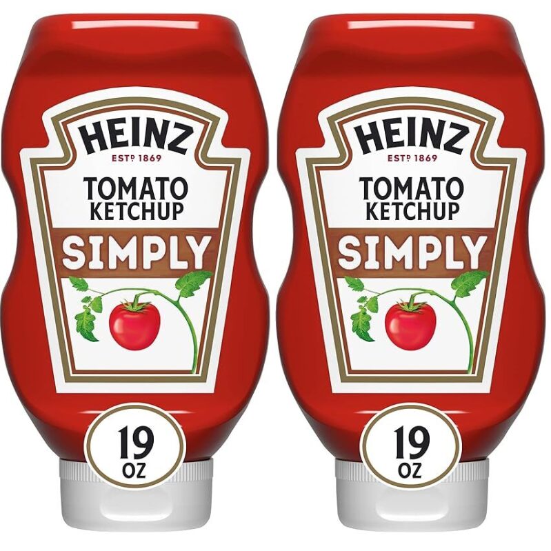 Heinz Simply Tomato Ketchup 2-Pack, 19oz Bottles - Deliciously Natural