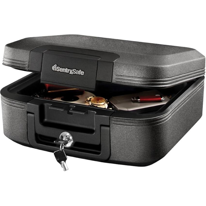 SentrySafe Charcoal Gray Safe Box - Fireproof & Waterproof Security