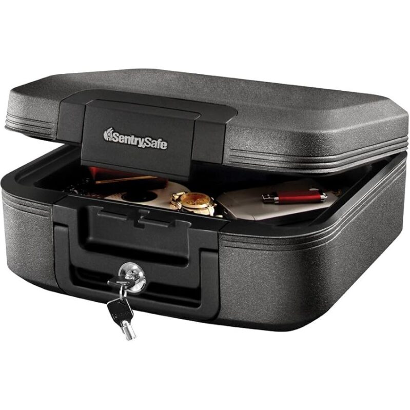 SentrySafe Charcoal Gray Safe Box - Fireproof & Waterproof Security