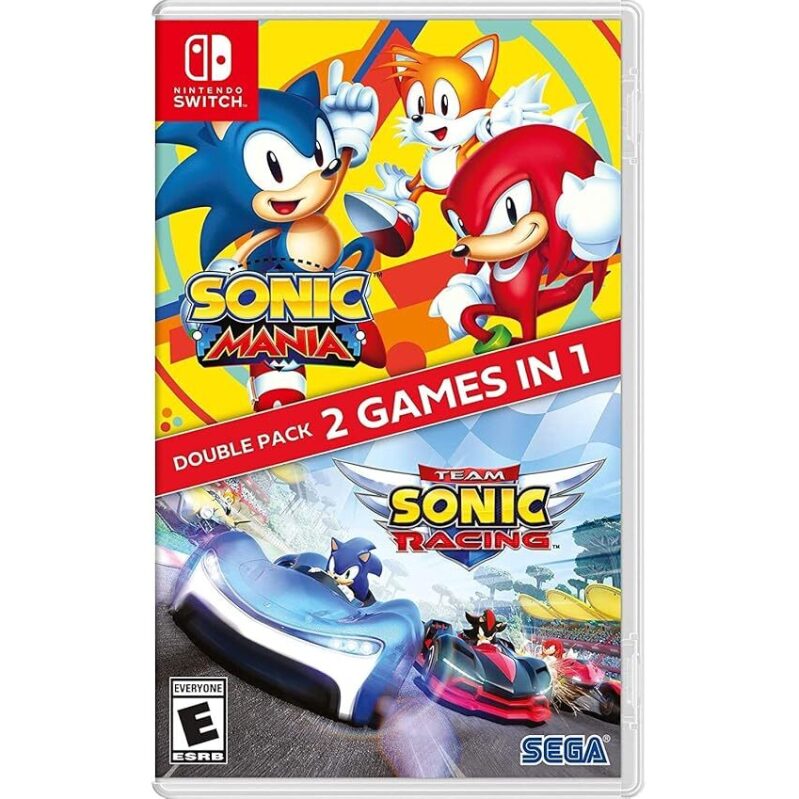 Sonic Mania + Team Sonic Racing Double Pack Nintendo Switch - Ultimate Gaming Bundle