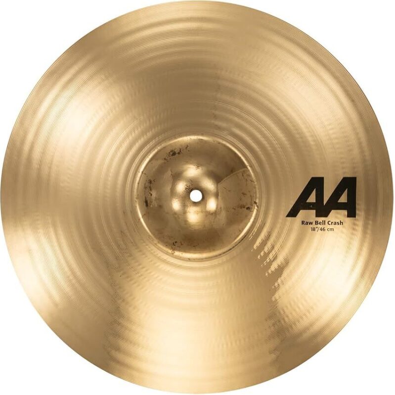Sabian 18-inch AA Raw Bell Crash, Brilliant Finish