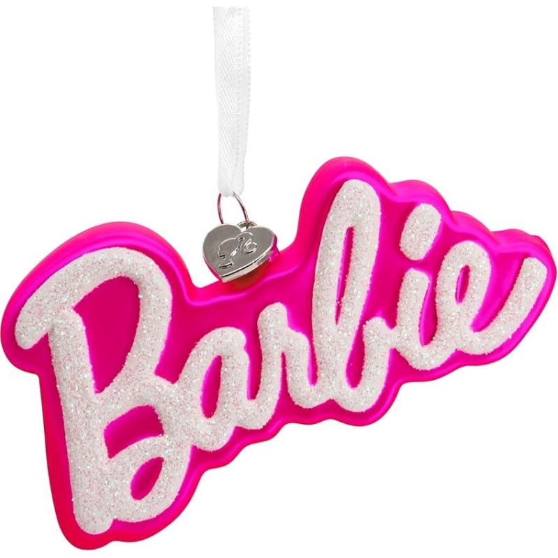 Hallmark Barbie Logo Christmas Ornament - Iconic Gift for Barbie Fans