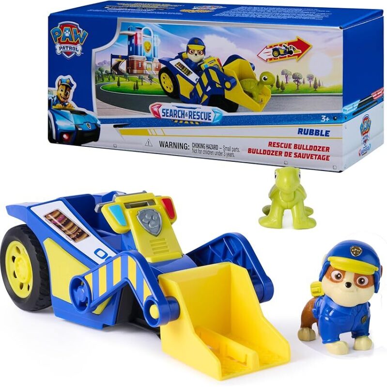 Paw Patrol Rubble Rescue Bulldozer with Figures - Action-Packed Toy Set