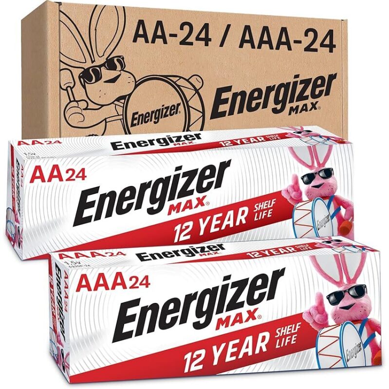 48-Count Energizer AA and AAA Batteries Combo Pack - Longest Lasting Power for Your Devices