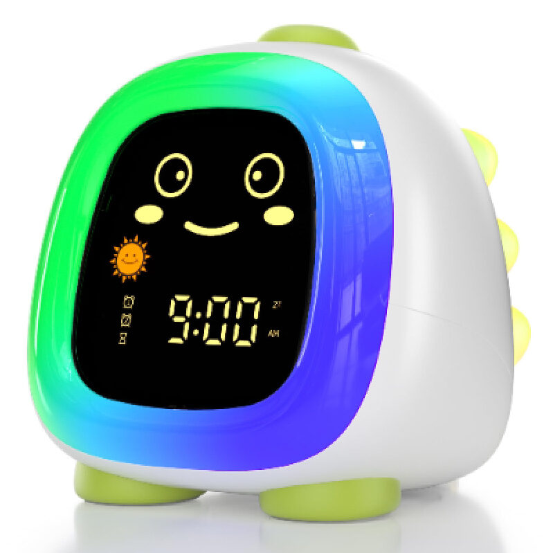ANALOI Children's Sleep Aid Dinosaur Alarm Clock - Bright and Fun