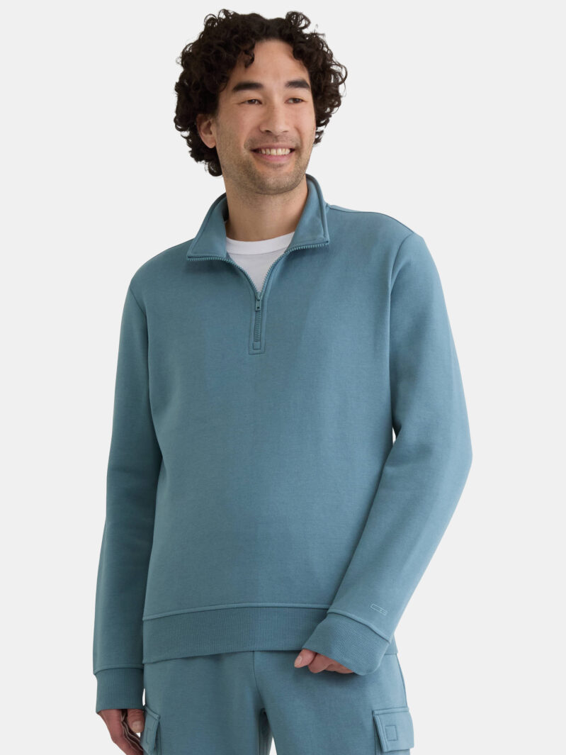 Athletic Works Men's Active Fleece Quarter Zip Sweatshirt - Perfect for Active Lifestyles