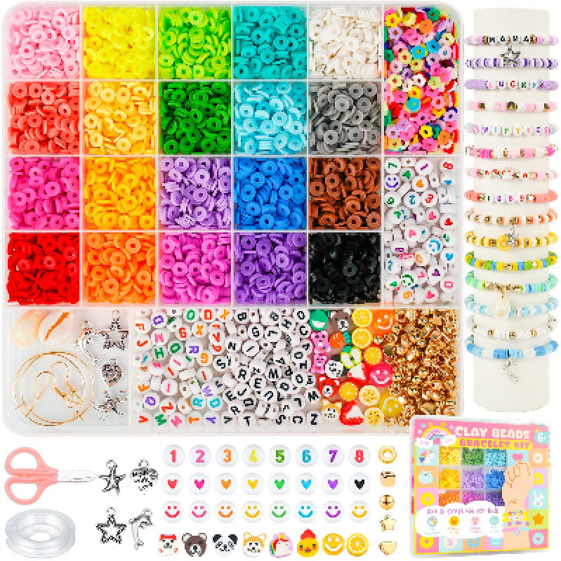 5000-Piece Bead Kit for Bracelet Making - Ideal for DIY Crafts