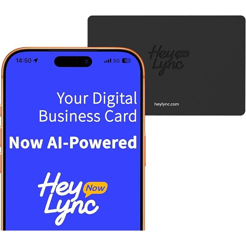 HeyLyncNow Smart Digital Business Card with Instant NFC Sharing