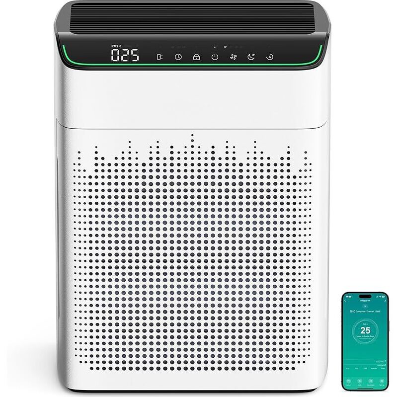 Meronte MR5866 HEPA Air Quality Monitor Smart Air Purifier
