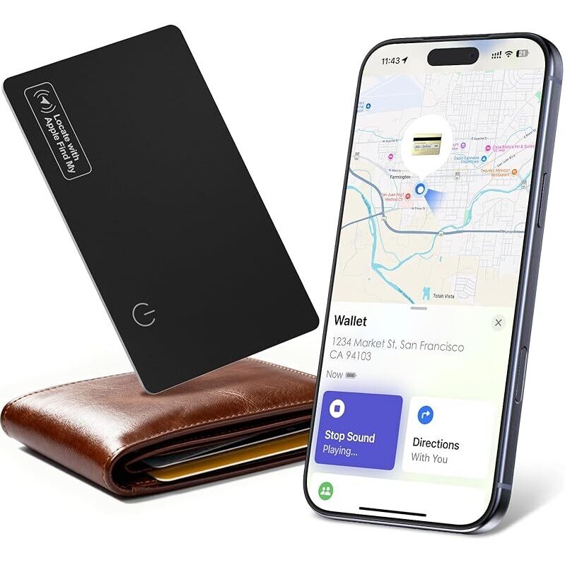Apple Find My Wallet Tracker Card by Arivexa - Sleek, MFi Certified, Instant Pairing