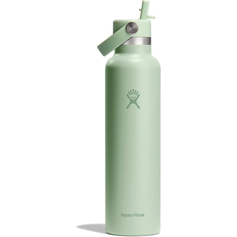 Hydro Flask Insulated Stainless Steel Water Bottle w/Straw Lid 24oz