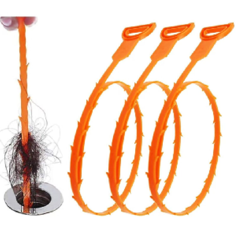 Forlivese Drain Unclogger Tool Set - 3-Piece Pack