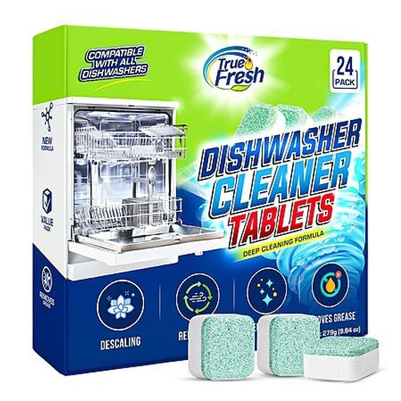 24-Pack True Fresh Dishwasher Cleaner & Deodorizer Tablets (1 Year Supply) - Great Value Deal
