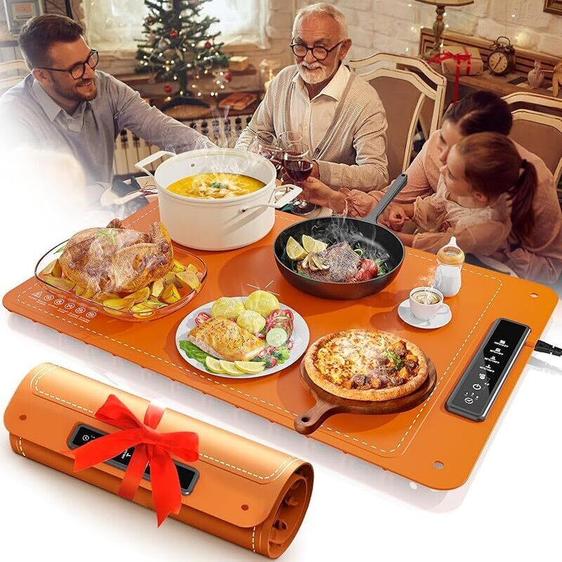 Art In Real Food Warming Mat Large - Keep Dishes Warm for Gatherings