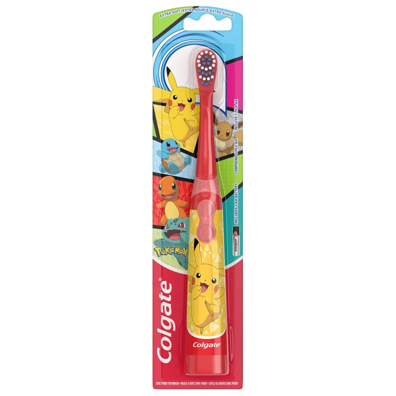 Colgate Kids Battery Powered Pokemon Toothbrush - Fun and Effective Dental Care for Kids