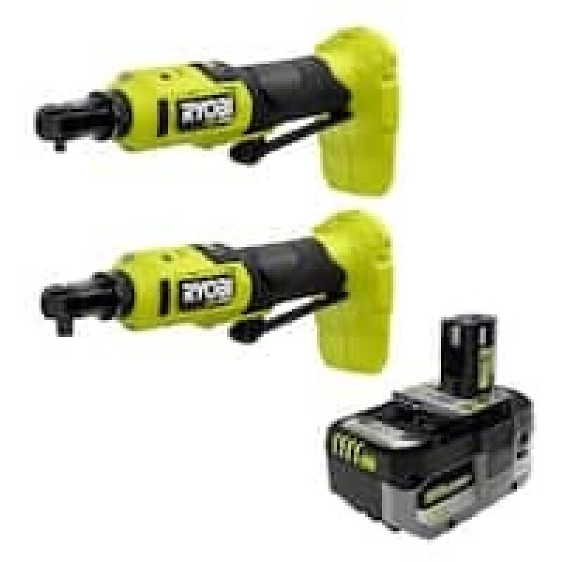 RYOBI ONE+ HP 18V Brushless Cordless Compact Ratchet 2-Tool Combo Kit
