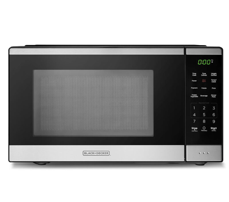 BLACK+DECKER Countertop Microwave Oven: 0.9 cu. ft. | 900W | 6 Auto Menus | Child Safety Lock | Memory Function | 10 Power Levels