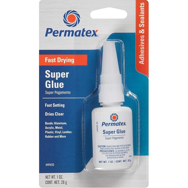 High-Performance Permatex Super Glue - Ideal for DIY Repairs