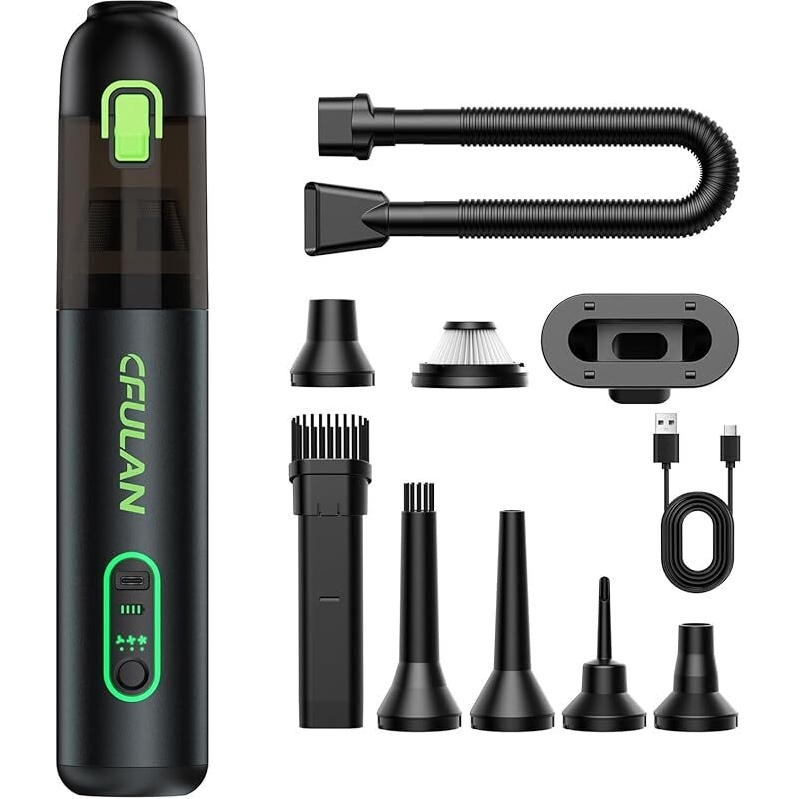 Powerful 4-in-1 Cordless Car Vacuum Cleaner with 21,000Pa Suction