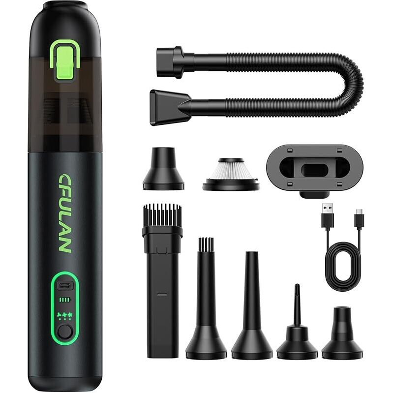 Powerful 4-in-1 Cordless Car Vacuum Cleaner with 21,000Pa Suction