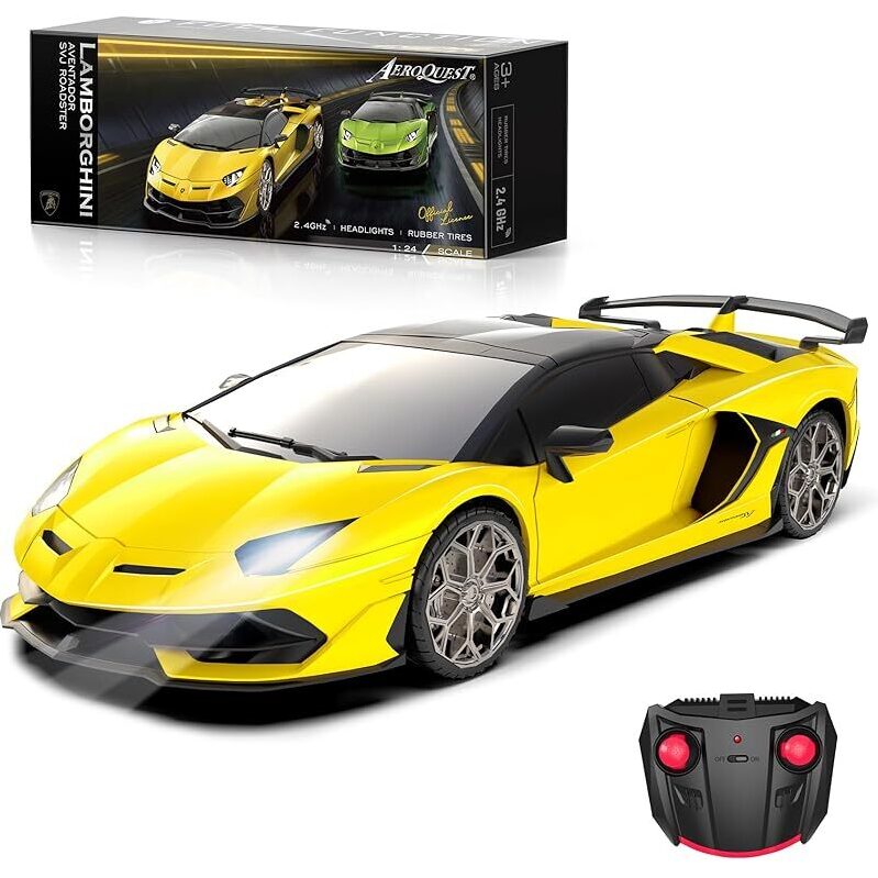Aeroquest 1:24 Lamborghini SVJ Roadster Remote Control Car - Ultimate Luxury Toy