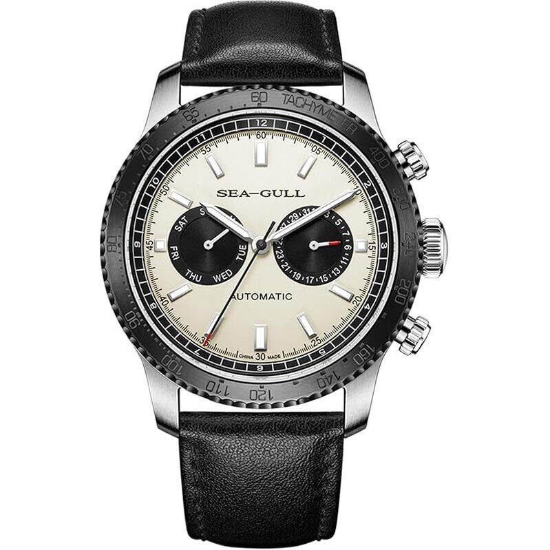 Elevate Your Wrist with SEA-GULL GMT Dual Calendar Panda Eye Mechanical Watch