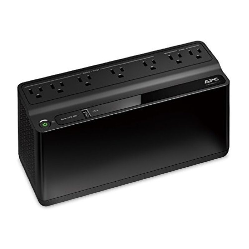 APC 600VA UPS Power Supply with Surge Protection and USB Charging