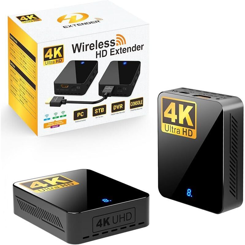 Wireless 4K HDMI Transmitter & Receiver - High-Performance Streaming