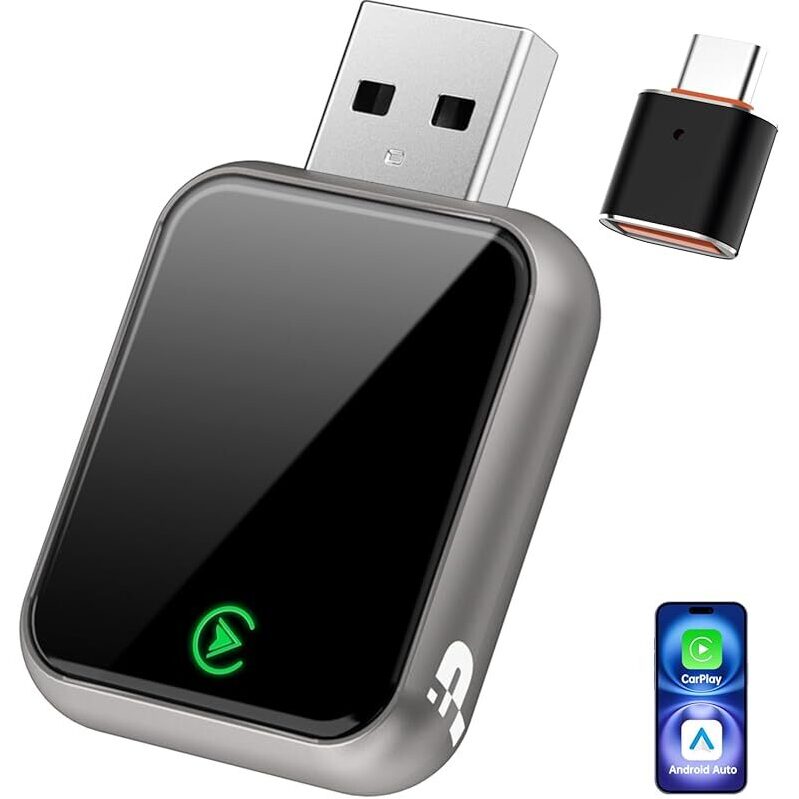 Seamless Wireless CarPlay & Android Auto Adapter