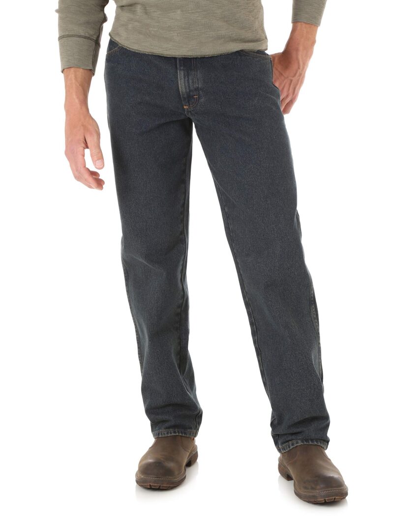 Wrangler Rustler Mens Relaxed Fit Jeans - Durable & Comfortable Denim