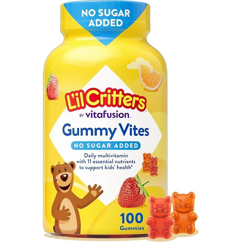 L’il Critters No Sugar Daily Gummy Multivitamin for Kids, 100ct