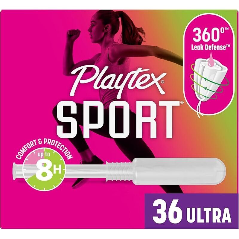 Playtex Sport Tampons Ultra Absorbency, Fragrance-Free 36ct