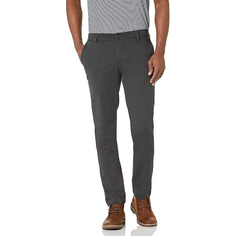 Dockers Men's Slim Fit Signature Khaki Lux Cotton Stretch Pants - Premium Comfort