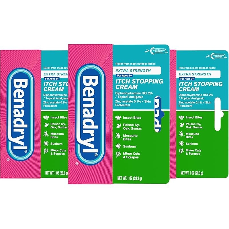 Benadryl Extra Strength Anti-Itch Cream 3pk