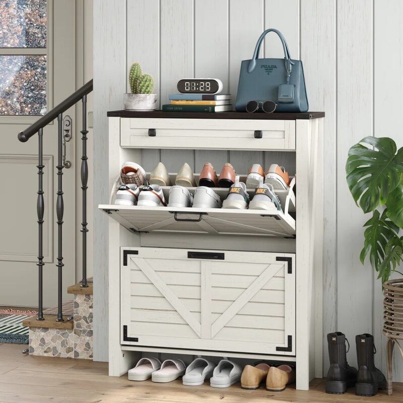Gracie Oaks Shoe Storage Cabinet - Great Value Deal