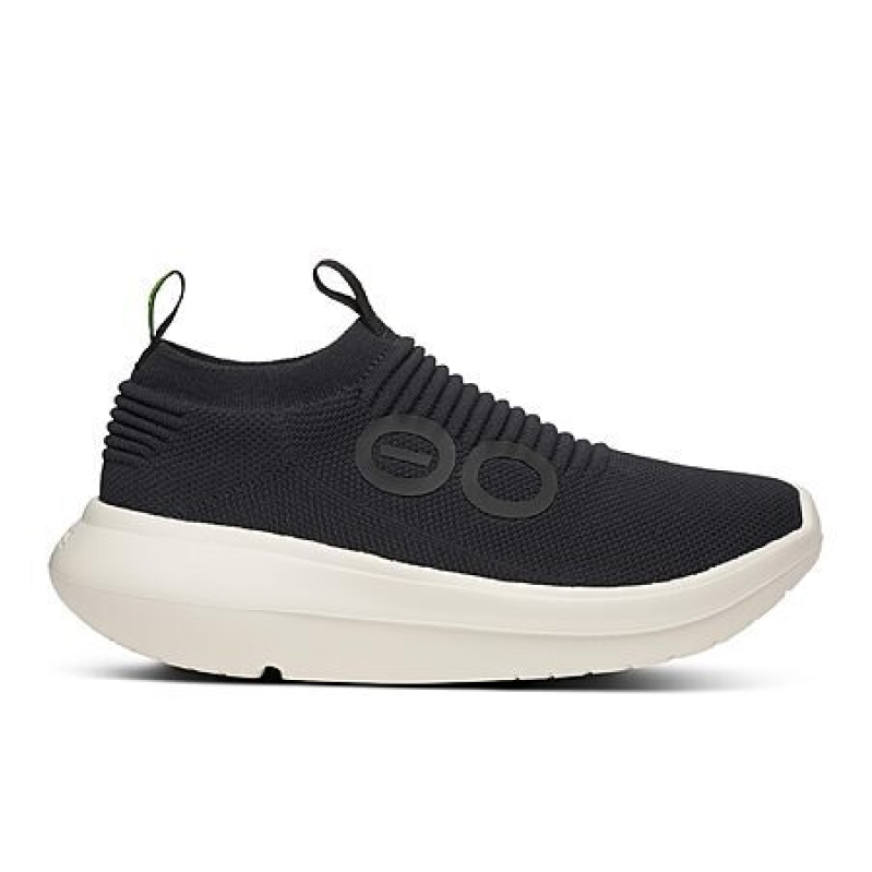OOFOS OOmy Zen Recovery Shoe, Chalk Black - Men's Sizes