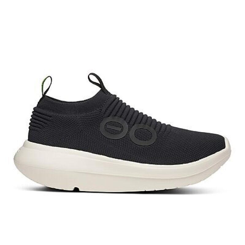 OOFOS OOmy Zen Recovery Shoe, Chalk Black - Men's Sizes