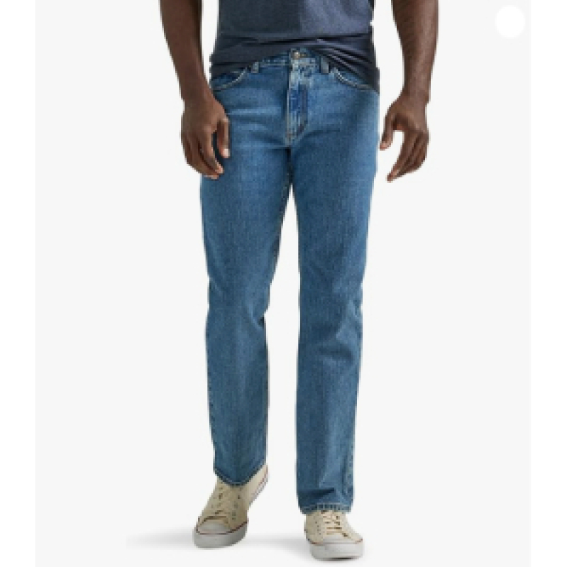 Lee Men's Straight Fit Denim Jeans - Classic Blue
