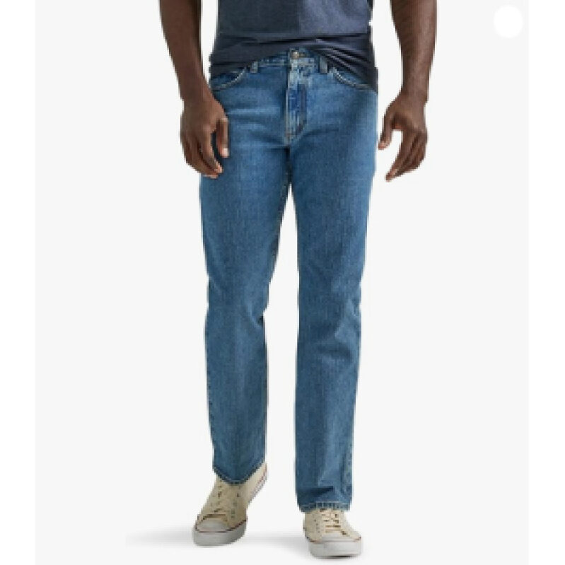 Lee Men's Straight Fit Denim Jeans - Classic Blue