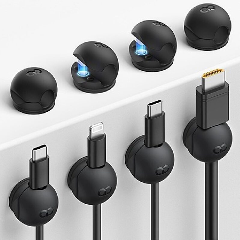 8-Pack Lamicall Dual Magnetic Silicone Cable Organizer Clips - $4 + Free Shipping with Prime
