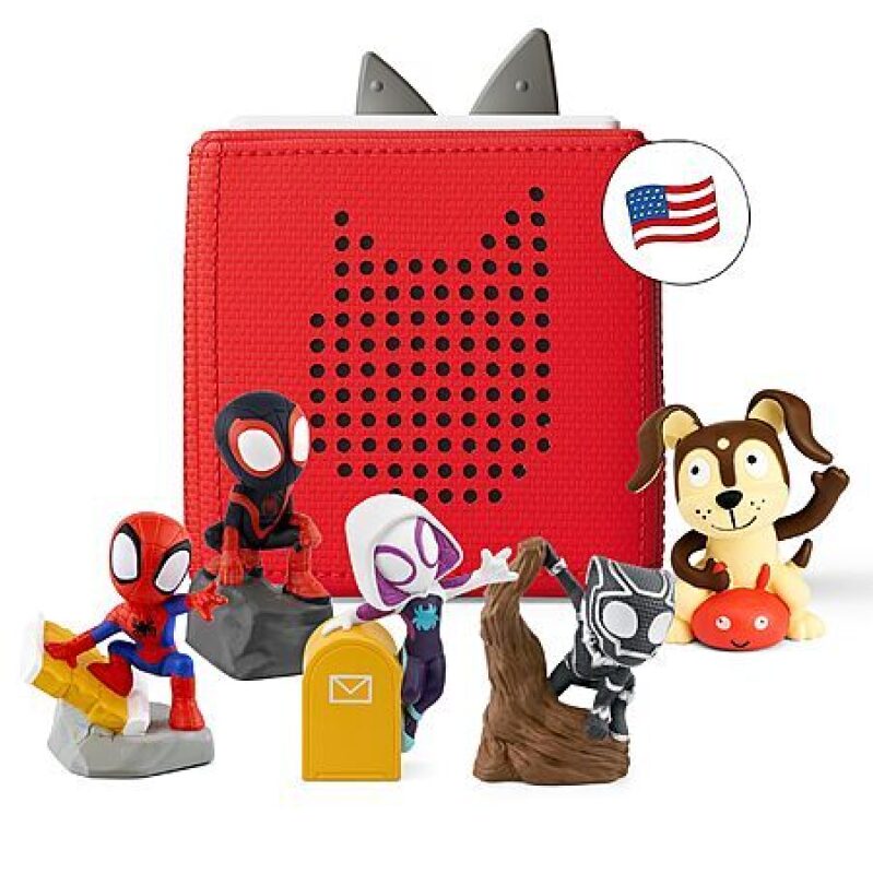 Toniebox 1 Spidey & Friends Audio Player Bundle (Red) - Ultimate Kids' Audio Adventure