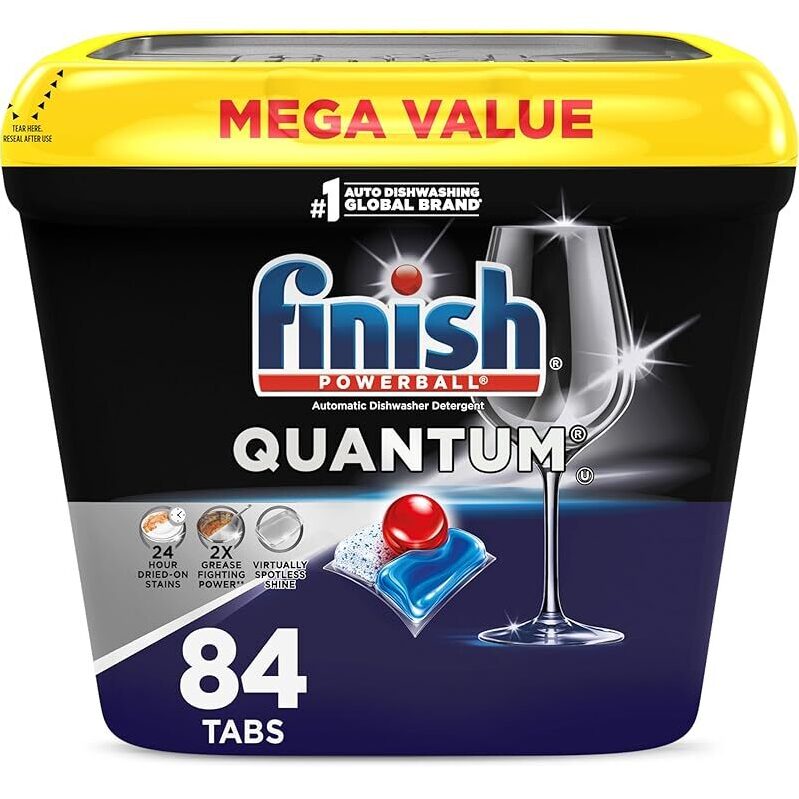 Finish Quantum Dishwasher Pods No Pre-Rinse - 84ct