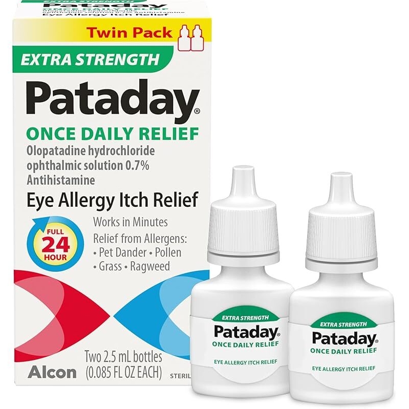 Pataday Once Daily Relief Extra Strength Eye Allergy Itch Relief - Twin Pack